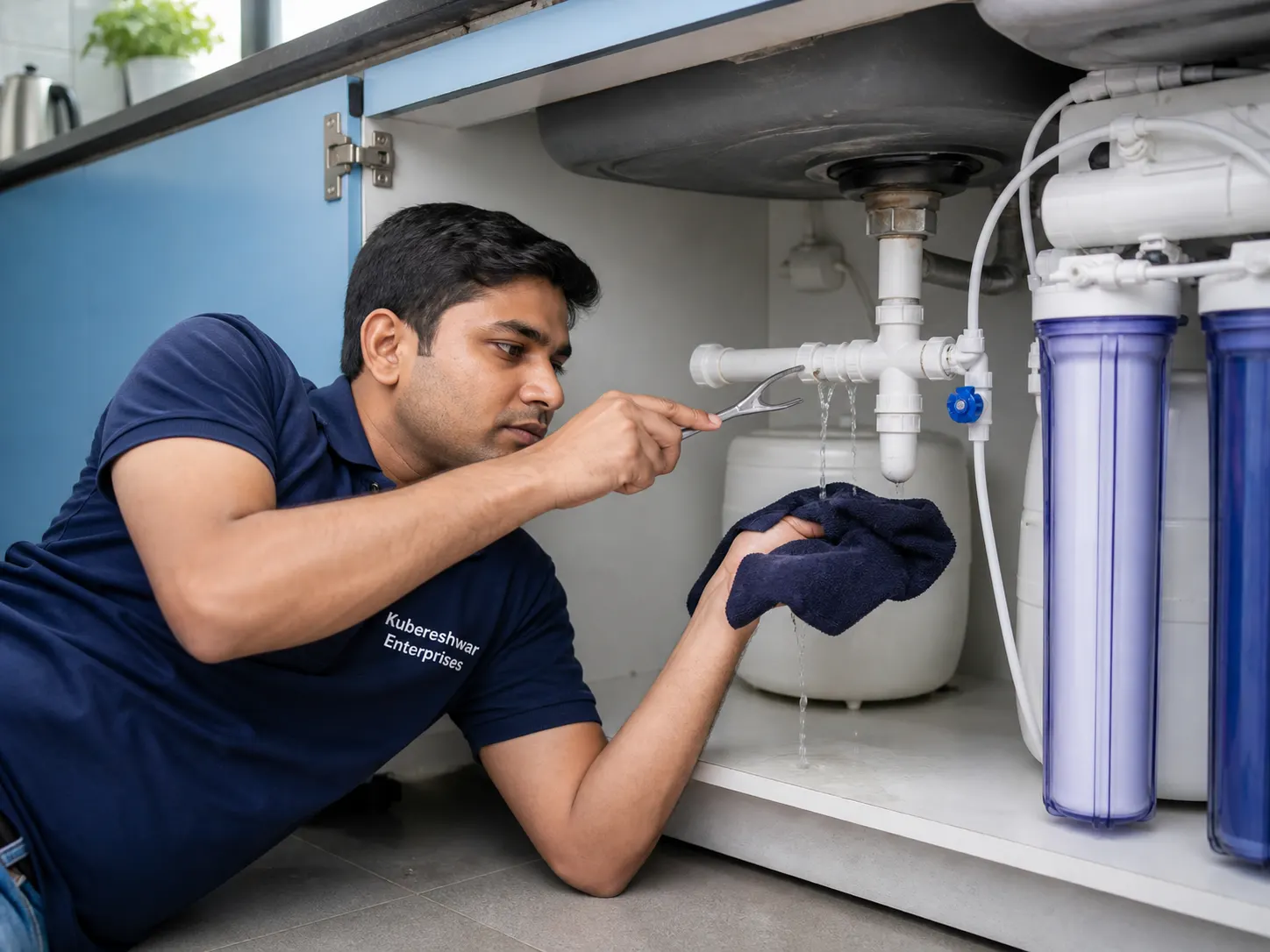 RO Water Leakage Repair by Kubereshwar Enterprises
